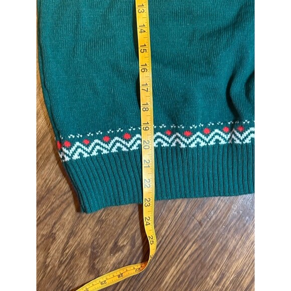 Fair Aisle Women’s Christmas Sweater Medium Green Christmas Trees No Brand - Picture 7 of 7